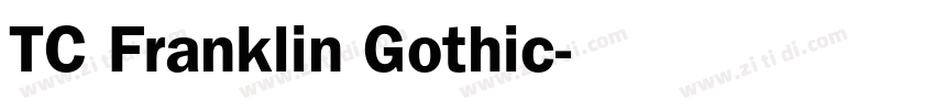 TC Franklin Gothic字体转换
